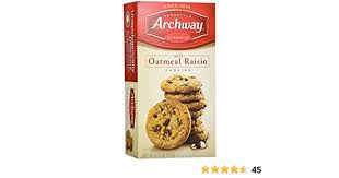 Juicy raisins in a classic oatmeal batter give you archways oatmeal raisin cookies a mouthwatering homestyle treat. Archway Classic Soft Oatmeal Raisin Cookies 9 25 Ounce Amazon Com Grocery Gourmet Food