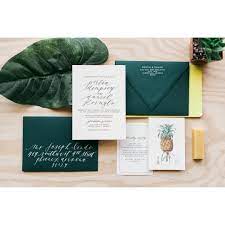 Cast Calligraphy Hawaii Wedding Invitations Calligraphy Wedding Invitation Wedding Invitations