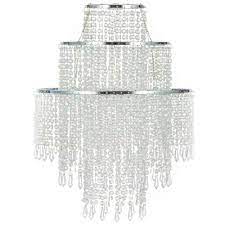 Chandelier shades & sconce shades. Waneway Chandelier Light Shade For Ceiling Pendant Light Easy Fit Crystal Lamp Shade Lampshade For Bedroom Living Room Hallway Wedding Or Party Decoration Diameter 32 Cm 3 Tiers Clear Buy Online In