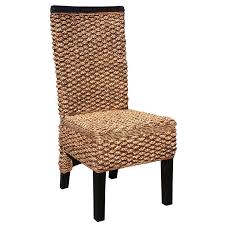 Chic Teak Water Hyacinth Boca Side Chair Sd18dc Side Chairs Dining Solid Wood Dining Chairs Wicker Dining Room Chairs