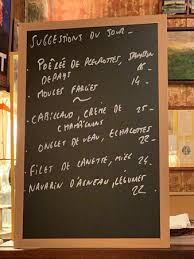 Chez marcel,7, rue stanislas, vie. Chez Marcel Suggestions Du Jour Photo De Chez Marcel Paris Tripadvisor