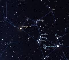 Orion , in astronomy , major constellation lying at about 5 hours 30 minutes right ascension and 0° the third brightest star in the constellation is bellatrix. How To See Betelgeuse The Alpha Star Of The Orion Constellation Astrotourism Com