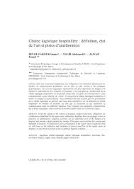 La massification des opérations d'amélioration de la performance énergétique du parc tertiaire vous exercez dans le secteur public ? Pdf Chaine Logistique Hospitaliere Definition Et Etat D Art