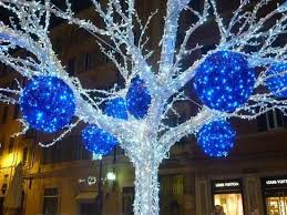 More Splendid Christmas Lights In Rome Italy Chronicles Blue Christmas Lights Christmas House Lights Xmas Lights
