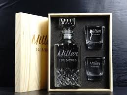 Christmas Gifts For Men Personalized Whiskey Decanter Set With Wood Box Groomsmen Gifts Christm Groomsmen Gifts Personalized Whiskey Gifts Best Groomsmen Gifts