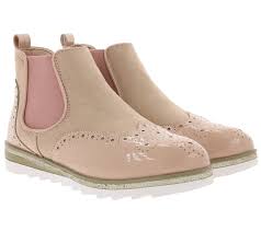 Kombiniere sie casual zu jeans und pullover. City Walk Schuhe Chelsea Boots Stylische Damen Stiefelette Altrosa