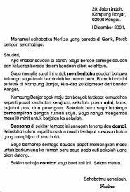 Contoh surat rasmi dalam bahasa inggeris spm. Contoh Surat Tidak Rasmi Melayu Islam Beraja
