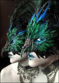 Birds Of Paradise Masks Masquerade Peacock Mask Masquerade