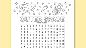 printable outer space word search puzzle chevron lemon