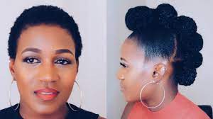 How To Faux Hawk Updo On Short Natural Hair Youtube