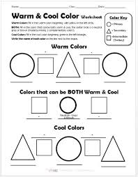 Warm Cool Color Worksheet Create Art With Me Color Theory Worksheet Color Worksheets Warm And Cool Colors