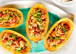 Spaghetti Squash Jambalaya The Spice Hunter With Images Spaghetti Squash Recipes Food