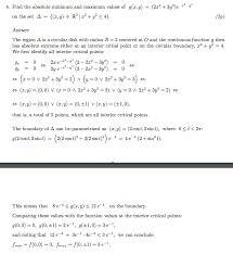 Capping using the min function let's say you want to multiply two numbers. How Tofind The Absolute Max And Min Values Of A Multivariable Function Bounded By A Circular Boundary Mathematics Stack Exchange