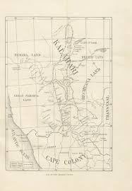 The kalahari desert is located in southern africa and covers nearly the entire country of botswana and a part of south africa. Map From Through The Kalahari Desert A Narrative Of A Journey To Lake N Gami And Back Illustrations Etc Europeana