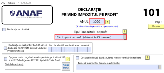 227 2015 din 8 septembrie 2015 privind codul fiscal emitent. Declaratia 101 Privind Impozitul Pe Profit Model Valabil In 2021