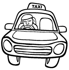 Taxi Driver Driving Car Coloring Pages Best Place To Color Cars Coloring Pages Coloring Pages Taxi Driver