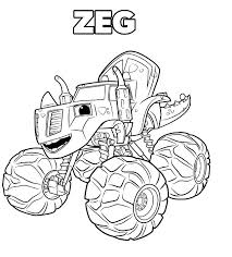 Coloriage oui oui en ligne gratuit à imprimer oui oui est un personnage de livre pour enfants. Coloriages Blaze Et Les Monster Machines Avec Aj Crusher