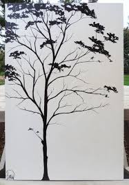 Abstract Art Black And White Drawings Easy Minimalist Painting Tree Painting Black White Painting Abstract Painting Etsy Paint Abstract Tree Painting Tree Painting Canvas Minimalist Painting