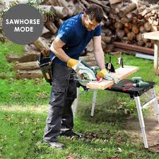 Trinity 48 x 26 stainless steel workbench 48w x 26d rolling workbench; Buy Fixkit 7 In 1 Portable Workbench Multifunctional Folding Work Table Scaffold Dolly Platform With 4 Wheels For Garage Online In Uae B082v2j38q