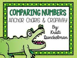 Mr Gator Comparing Numbers Anchor Charts Craftivity