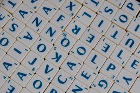 Scrabble Word Game Wood Tiles Spelling 