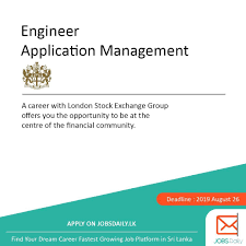 Engineer Application Management Lseg Apply Now Https Ift Tt 2zbht1b Jobsearch Jobhunt Jobopening H Job Opening Job Hunting Government Jobs