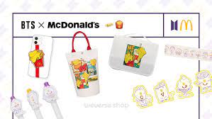 If you're in the usa or anywhere else in the world, it will be available to buy on the weverse shop. Weverse Shop V Twitter Introducing A Variety Of Bts X Mcdonalds Collaboration Merch Meet Saucy Collection Featuring Members Hand Drawn Artwork And Melting Collection Showing Butter That Has Melted Into Mcdonald S Objects Global Https