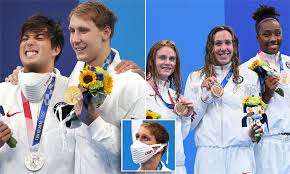 The modern olympic games have opening, closing, and medal ceremonies. Tokyo Olympics Ioc Insists Masks Are A Must Have For Athletes At Medal Ceremonies Daily Mail Online