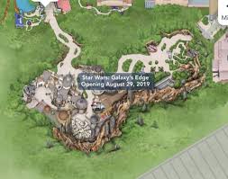 There is main street u.s.a., adventureland, new here is a pdf download of disneyland park map! Star Wars Galaxy S Edge Map Now Available For Disney World