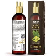 An all natural hair thickening elixir infused with cold pressed indian gooseberry, sesame, sweet almond and castor oil to create gorgeous full locks 100% super fruit indian gooseberry natural hair oil Amla Hair Oil With Comb Wow Skin Science