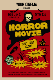 A series of screenprinted monster movie posters. Vintage Horror Movie Poster Template Postermywall