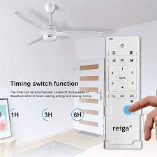 Find ceiling fan light kits at wayfair. Reiga 52 In Ceiling Fan With Dimmable Led Light Kit Remote Control Modern Blade Noiseless Reversible Motor Timer 6 Speed Bright White Pricepulse