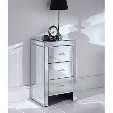 Now you can shop for it and enjoy a good deal on aliexpress! Romano Mirrored Slim Bedside Table Glass Mirrored Furniture