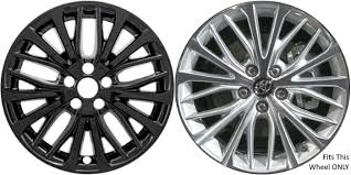 Toyota camry ›› 2018 ›› 2018 toyota camry wheel / rim size. Imp 428blk Toyota Camry Black Wheel Skins Hubcaps Wheelcovers 18 Inch Set