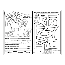 This comes with an answer key. Saul On The Road To Damascus Craft Google Search Sunday School Kids Sunday School Worksheets Saul To Paul