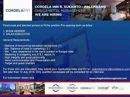 Welcome to cordela hotel cirebon. Cordela Palembang June 2018 Archived Hotelier Indonesia