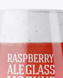 Download Tester Glass With Raspberry Ale In Cup Bowl Mockups On Yellow Images Object Mockups