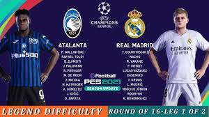 Alfredo di stefano, madrid, spain disclaimer: Pes 2021 Atlanta Vs Real Madrid Ucl Round Of 16 Leg 1 Of 2 Pc Gameplay Legend Difficulty Youtube
