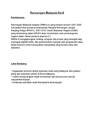 Rancangan malaysia kesebelas bab 5: Pa Assignment