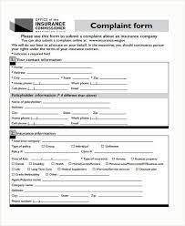 How can the state insurance commissioner help? Free 7 Sample Insurance Complaint Forms In Ms Word Pdf