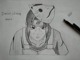 Uchiha itachi illustration, naruto shippuuden, anbu, silhouette. My Itachi Uchiha Drawing Naruto Amino