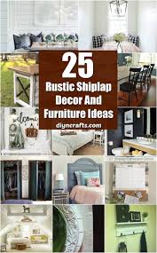 On the back of the display wall, measure and mark 32 in from both left and right side leg edges with a pencil. 25 Rustic Shiplap Decor And Furniture Ideas For A Farmhouse Look Diy Crafts