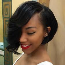 Asymmetrical bobs are undoubtedly one of the most stylish haircuts in highlighted ends and underflip: 55 Cute Bob Hairstyles For Black Women 2021 Guide