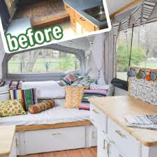 The table is a key piece of furniture in any rv or camper. Pop Up Camper Remodel Reveal Refresh Living