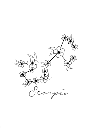 Scorpio Star Sign Constellation Scorpio Constellation Tattoos Scorpio Zodiac Tattoos Star Constellation Tattoo