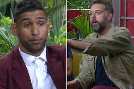 I'm A Celeb fans' fury as Amir Khan interrupts Iain Lee's interview to deny  he's a bully and warns 'we'll talk about it later'