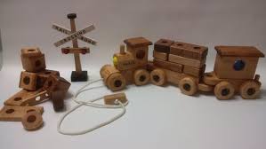 Three In One Wooden Building Block Train Set Toy Train Wooden Toys Toy Trains Storage