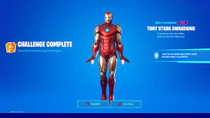 Cliquez sur les différents défis en bleu pour accéder à leur guide. How To Unlock Iron Man S Suit Up Emote In Fortnite All Iron Man Awakening Challenges Youtube