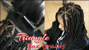 Bob box braids take a trip back in time with a braided bob. Jumbo Triangle Box Braids Hairstyles Easy Braid Haristyles