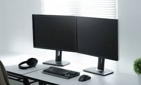 — then an even bigger desk is in order. Best Dual Monitor Computer Desks Top 15 Picks Techsiting
